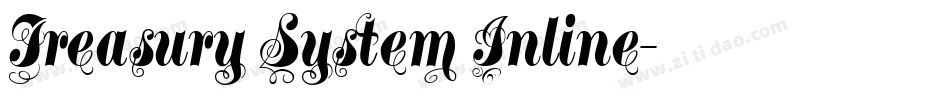 Treasury System Inline字体转换